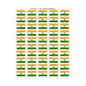 India Sheet of 50 Stickers