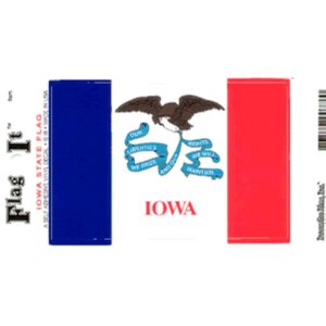 Iowa Flag DecalPack of 6