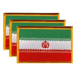 Iran Flag PatchPack of 3