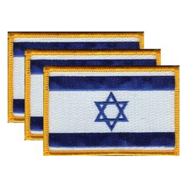 Israel Flag PatchPack of 3