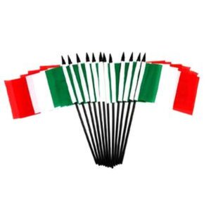 Italy Miniature Flags – 12 Pack