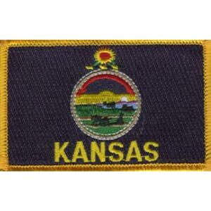 Kansas Flag PatchPack of 3