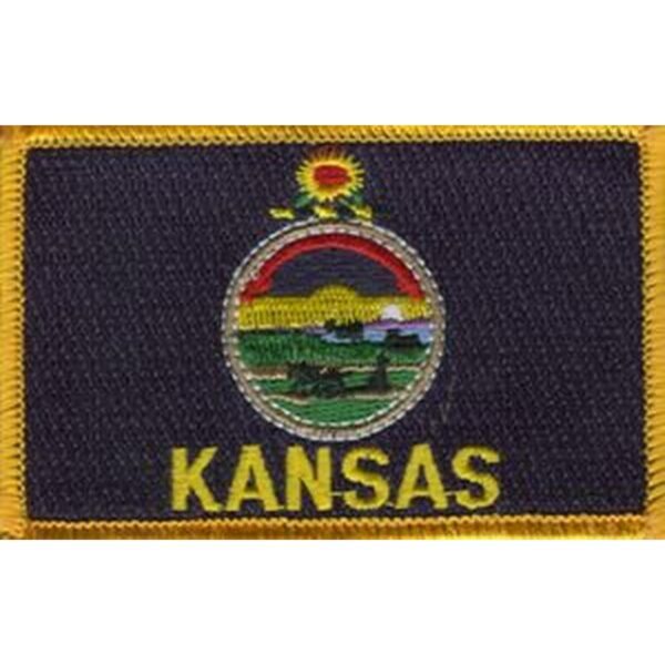 Kansas Flag PatchPack of 3