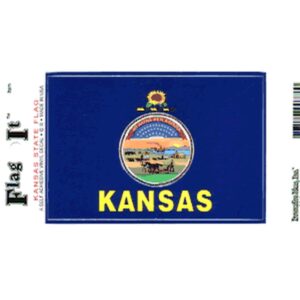 Kansas Flag DecalPack of 6