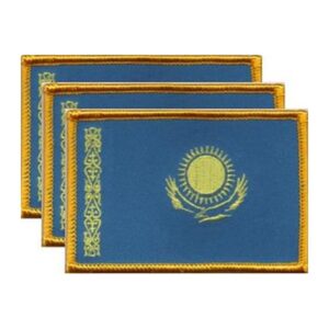 Kazakhstan Flag PatchPack of 3