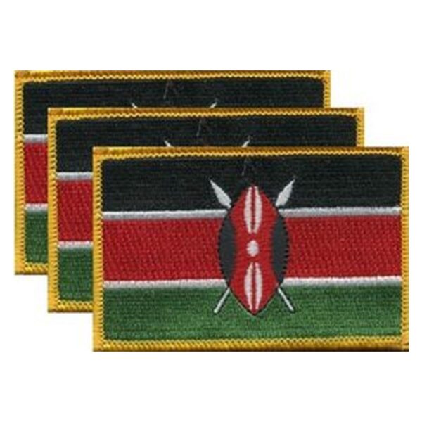 Kenya Flag PatchPack of 3