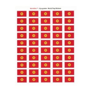 Kyrgyzstan Sheet of 50 Stickers