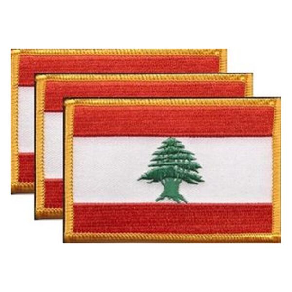 Lebanon Flag PatchPack of 3