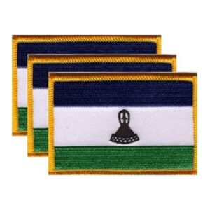 Lesotho Flag PatchPack of 3
