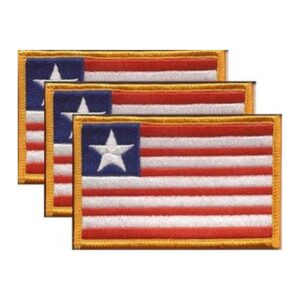 Liberia Flag PatchPack of 3