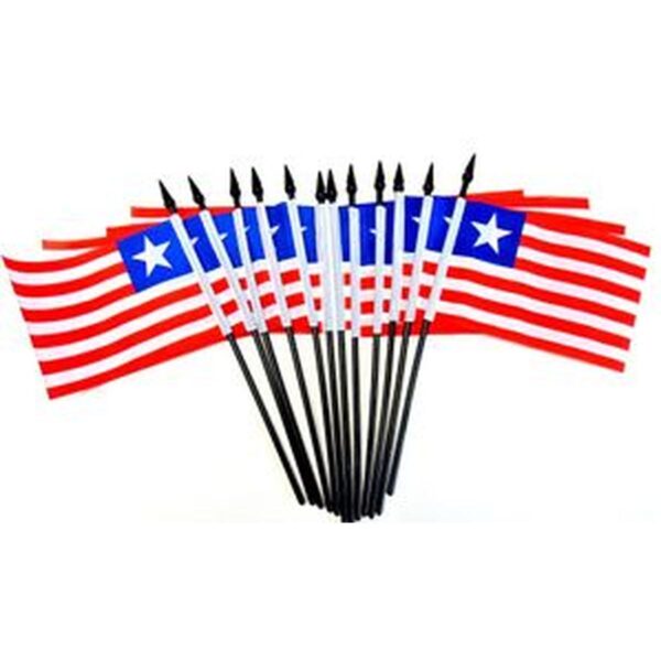 Liberia Miniature Flags - 12 Pack