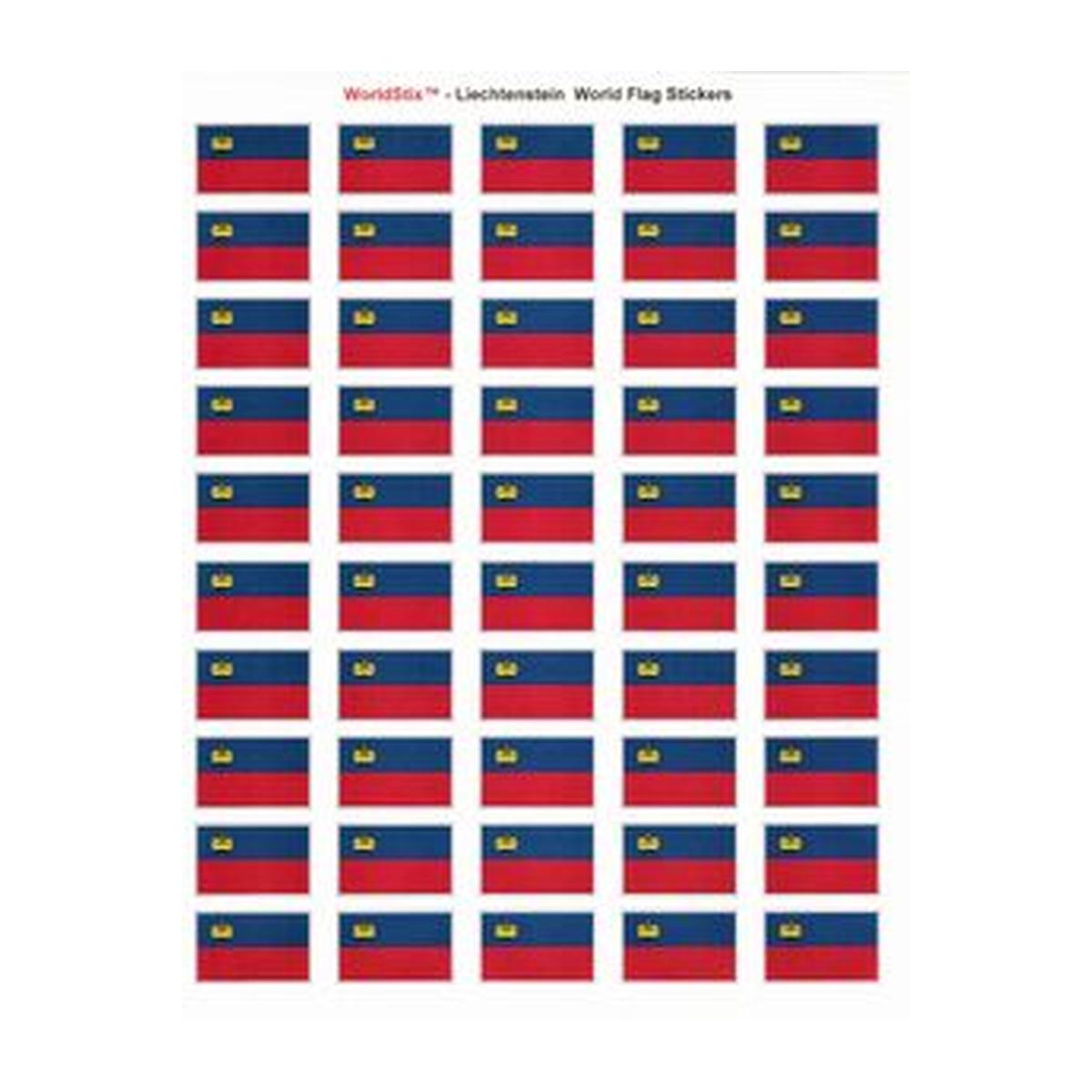 Liechtenstein Sheet of 50 Stickers