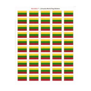 Lithuania Sheet of 50 Stickers