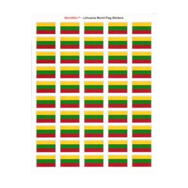 Lithuania Sheet of 50 Stickers
