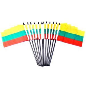Lithuania Miniature Flags – 12 Pack