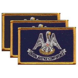 Louisiana Flag PatchPack of 3