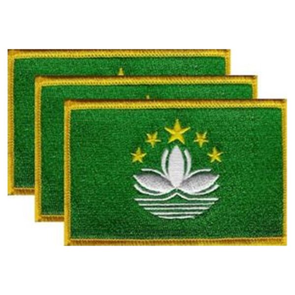 Macau Flag PatchPack of 3