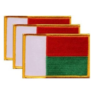 Madagascar Flag PatchPack of 3