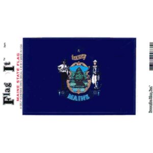 Maine Flag DecalPack of 6