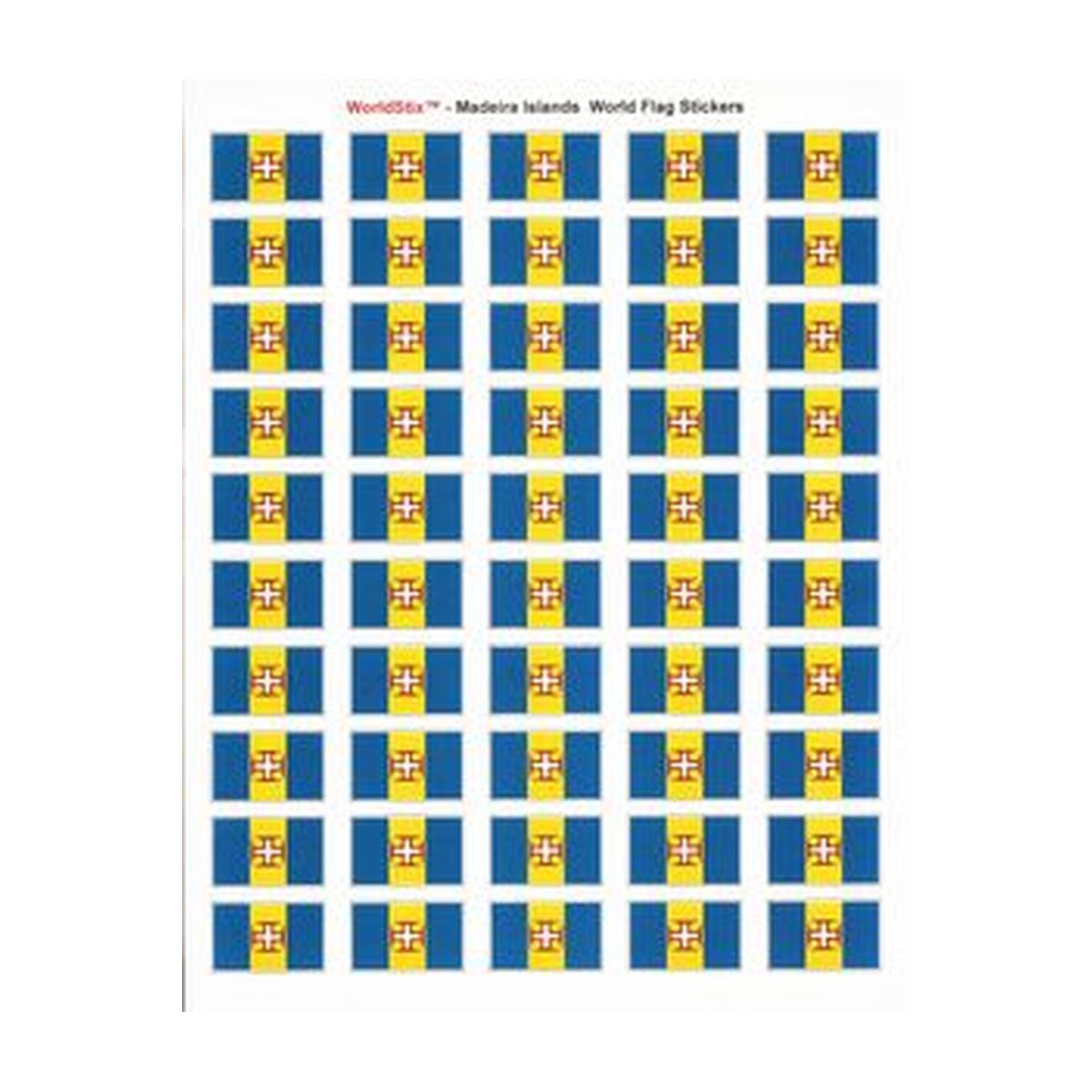 Madeira Islands Sheet of 50 Stickers