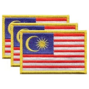 Malaysia Flag PatchPack of 3