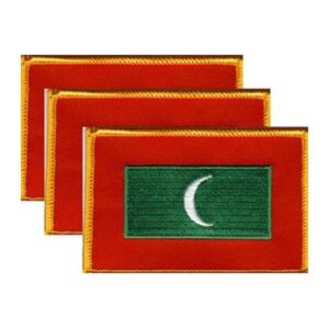 Maldives Flag PatchPack of 3