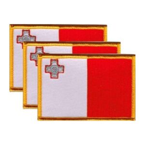 Malta Flag PatchPack of 3