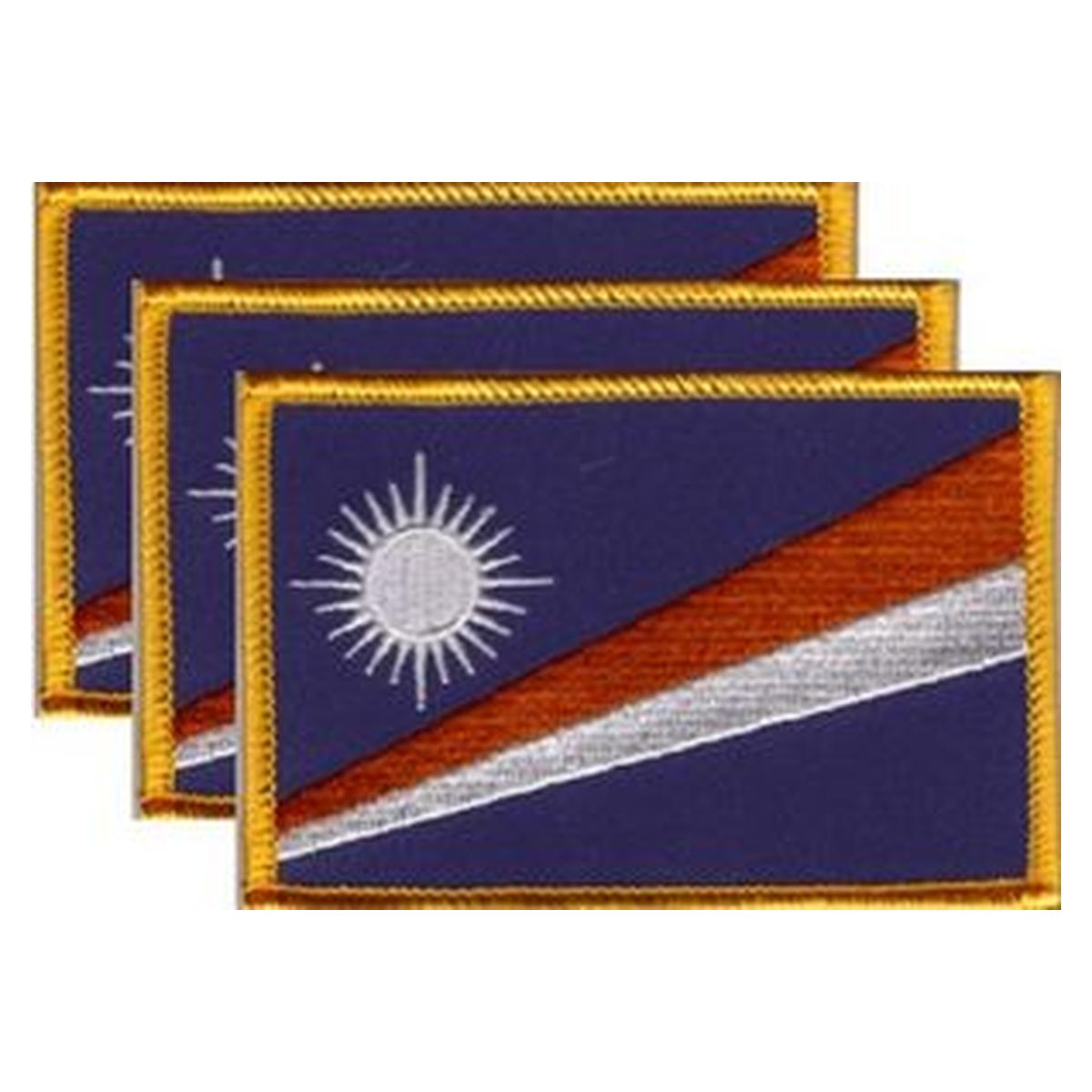 Marshall Islands Flag PatchPack of 3