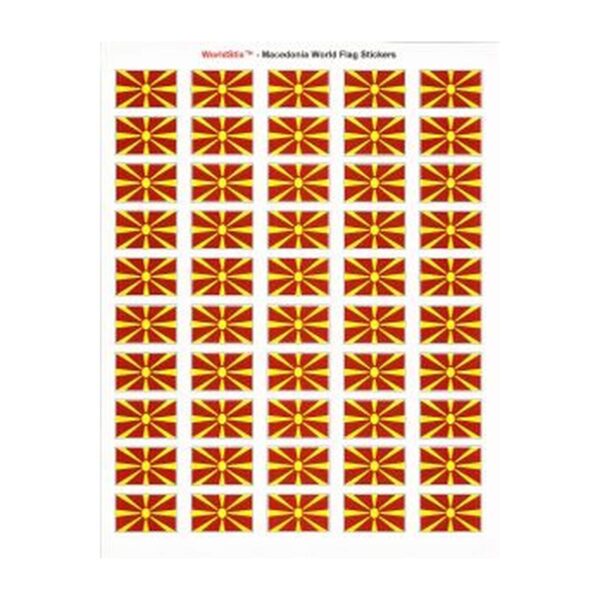 Macedonia Sheet of 50 Stickers