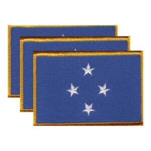 Micronesia Flag PatchPack of 3