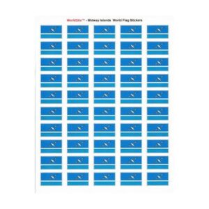 Midway Islands Sheet of 50 Stickers