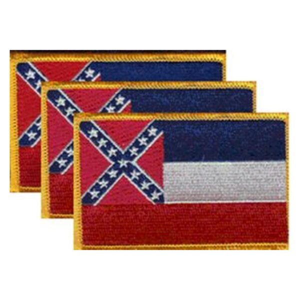 Old Mississippi Flag PatchPack of 3