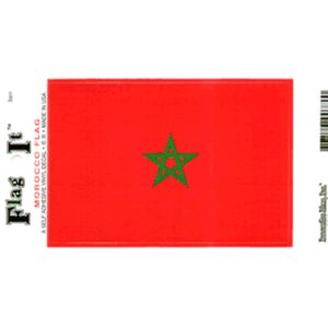Morocco Flag DecalPack of 6