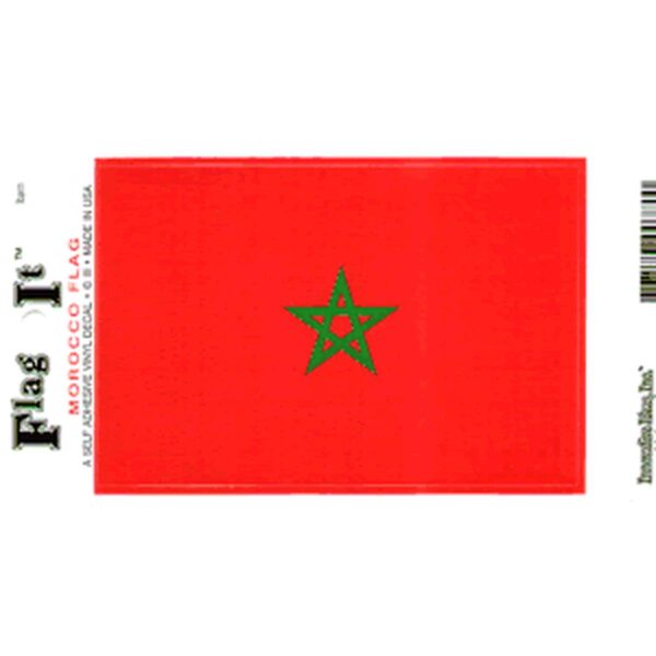 Morocco Flag DecalPack of 6
