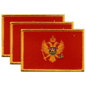 Montenegro Flag PatchPack of 3