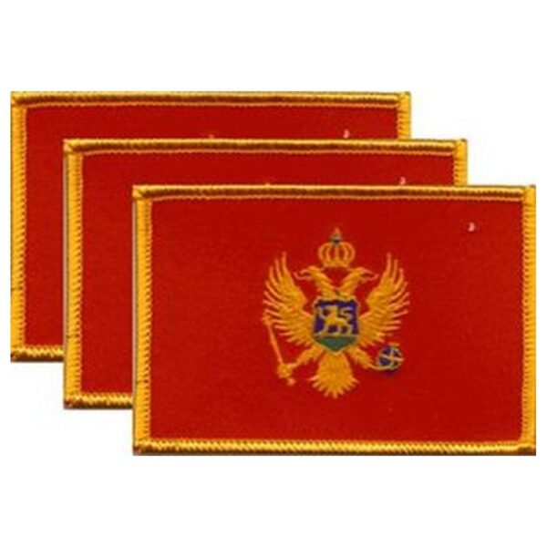 Montenegro Flag PatchPack of 3