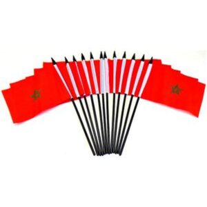 Morocco Miniature Flags – 12 Pack