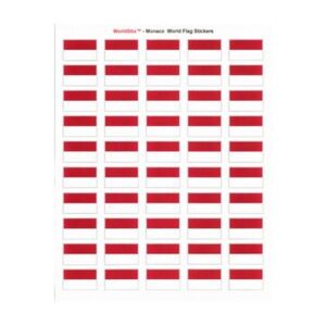 Monaco Sheet of 50 Stickers