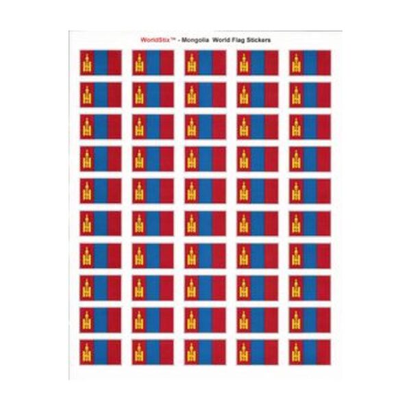 Mongolia Sheet of 50 Stickers