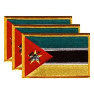 Mozambique Flag PatchPack of 3