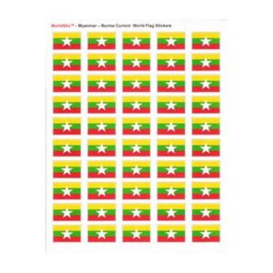 Myanmar (Burma) Sheet of 50 Stickers