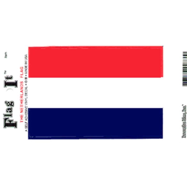 Netherlands Flag DecalPack of 6