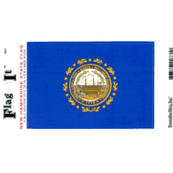 New Hampshire Flag Decal Pack of 6