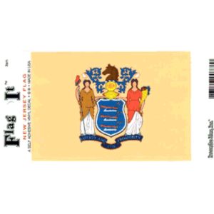 New Jersey Flag DecalPack of 6