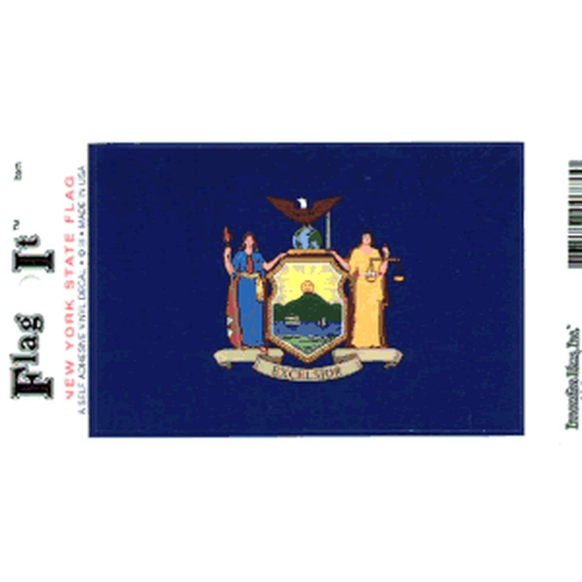 New York Flag DecalPack of 6