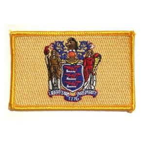 New Jersey Flag PatchPack of 3