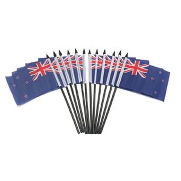 New Zealand Miniature Flags - 12 Pack