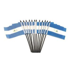 Nicaragua Miniature Flags – 12 Pack