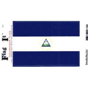 Nicaragua Flag DecalPack of 6