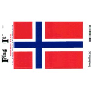 Norway Flag DecalPack of 6